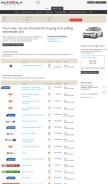 How autorola.com looks like on a mobile device such as an iPhone.
