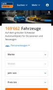 How autoscout24.ch looks like on a mobile device such as an iPhone.