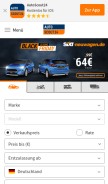 How autoscout24.de looks like on a mobile device such as an iPhone.