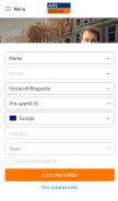 How autoscout24.se looks like on a mobile device such as an iPhone.