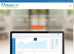 How autosoftdms.com looks like on a tablet such as an iPad.