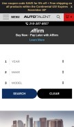 How autotalent.com looks like on a mobile device such as an iPhone.