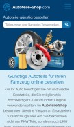 How autoteile-shop.com looks like on a mobile device such as an iPhone.