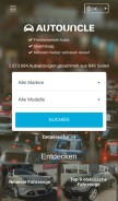 How autouncle.de looks like on a mobile device such as an iPhone.
