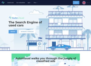 How autovisual.com looks like on a tablet such as an iPad.