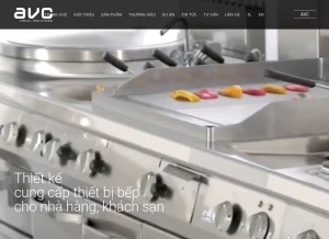How auvietcatering.com looks like on a tablet such as an iPad.