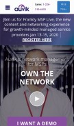 How auvik.com looks like on a mobile device such as an iPhone.