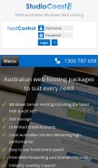 How auzgc.com looks like on a mobile device such as an iPhone.