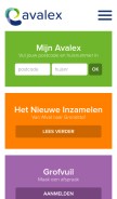How avalex.nl looks like on a mobile device such as an iPhone.