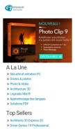 How avanquest.com looks like on a mobile device such as an iPhone.