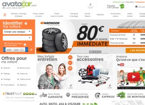 How avatacar.com looks like on a tablet such as an iPad.