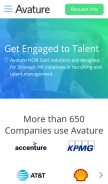 How avature.net looks like on a mobile device such as an iPhone.