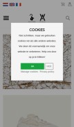 How avenuestore.be looks like on a mobile device such as an iPhone.