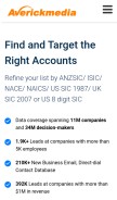 How averickmedia.com looks like on a mobile device such as an iPhone.