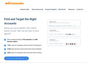 How averickmedia.com looks like on a tablet such as an iPad.
