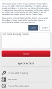 How averittexpress.com looks like on a mobile device such as an iPhone.