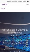 How aveva.com looks like on a mobile device such as an iPhone.