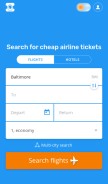 How aviasales.com looks like on a mobile device such as an iPhone.