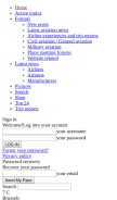 How aviation24.be looks like on a mobile device such as an iPhone.