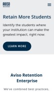 How avisoapp.com looks like on a mobile device such as an iPhone.