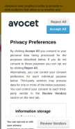 How avocet.io looks like on a mobile device such as an iPhone.