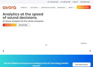 How avora.com looks like on a tablet such as an iPad.