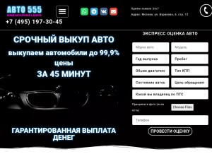 How avtoskupk24.ru looks like on a tablet such as an iPad.