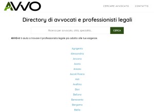 How avvo-it.com looks like on a tablet such as an iPad.