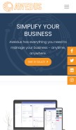 How awedus.com looks like on a mobile device such as an iPhone.