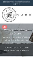 How aweebitmore.com looks like on a mobile device such as an iPhone.