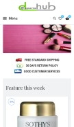 How awemark.com looks like on a mobile device such as an iPhone.