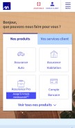 How axa.fr looks like on a mobile device such as an iPhone.