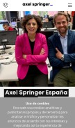 How axelspringer.es looks like on a mobile device such as an iPhone.