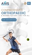 How axisortho.com.sg looks like on a mobile device such as an iPhone.