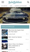 How axleaddict.com looks like on a mobile device such as an iPhone.