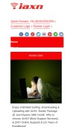 How axntechnologies.in looks like on a mobile device such as an iPhone.