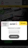 How axtel.mx looks like on a mobile device such as an iPhone.
