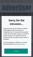 How ayradvertiser.com looks like on a mobile device such as an iPhone.