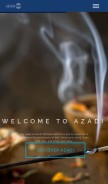How azadiretreat.com looks like on a mobile device such as an iPhone.