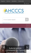 How azahcccs.gov looks like on a mobile device such as an iPhone.