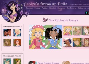 How azaleasdolls.com looks like on a tablet such as an iPad.