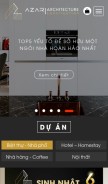How azar.vn looks like on a mobile device such as an iPhone.