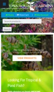 How azgardens.com looks like on a mobile device such as an iPhone.