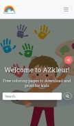 How azkleur.nl looks like on a mobile device such as an iPhone.