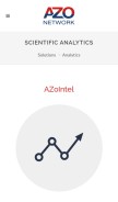 How azointel.com looks like on a mobile device such as an iPhone.