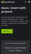 How azure.net looks like on a mobile device such as an iPhone.