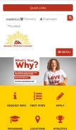 How azwestern.edu looks like on a mobile device such as an iPhone.