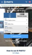 How b-parts.com looks like on a mobile device such as an iPhone.
