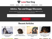 Desktop screenshot for loveyourdog.com