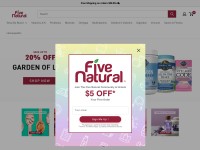 Desktop screenshot for fivenatural.com